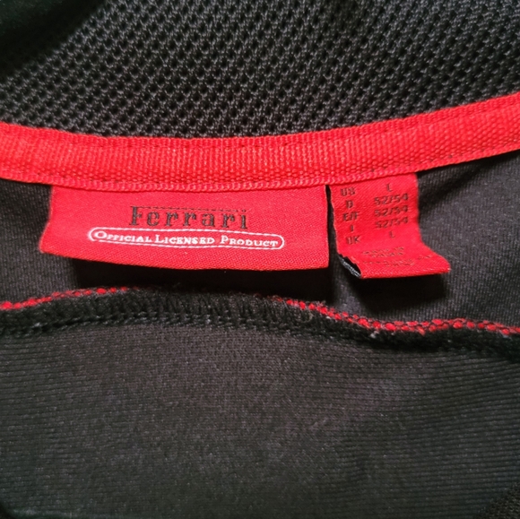 Ferrari Official Licensed Product 1/4 Zip Polo Size Large - Picture 4 of 4